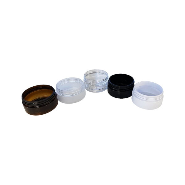 Cosmetic Grade PET Plastic Jar with Lid, 80g 80ml