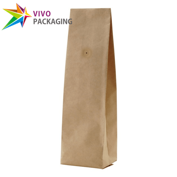 1kg kraft paper side gusset coffee bag  04350
