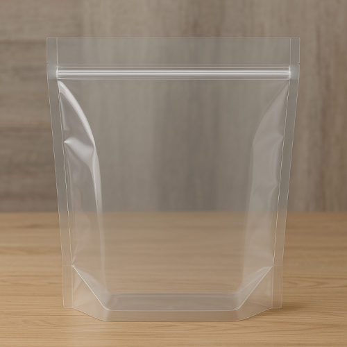 2kg All Clear Stand Up Pouch with Zipper (100 pcs) (280×385+110mm)