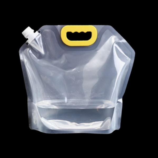 1000ml Glossy White Stand Up Spout Pouch, Liquid Packaging Pouch with Corner Spout (100 pcs)