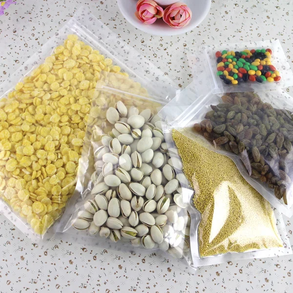 All Clear 3 Side Seal Pouches, Flat Pouch Bags, Various Sizes, with Zipper
