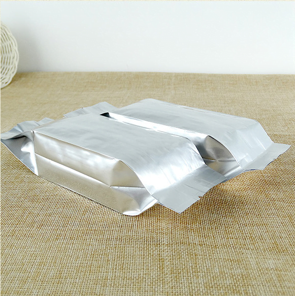 Aluminium Silver Foil Side Gusset Mylar Bag, Various Sizes, NO Zipper 1