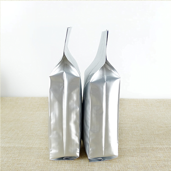 Aluminium Silver Foil Side Gusset Mylar Bag, Various Sizes, NO Zipper