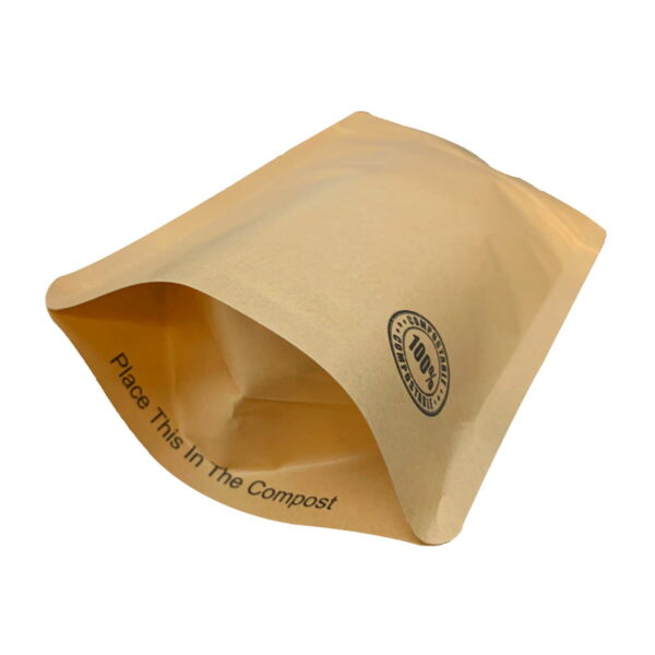 Biodegradable Stand Up Pouch with Zipper, 100% Compostable 3