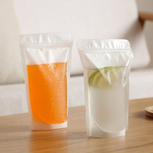 100g Frosted Clear Stand Up Pouch with Zipper (100 pcs) (120×200+80mm)