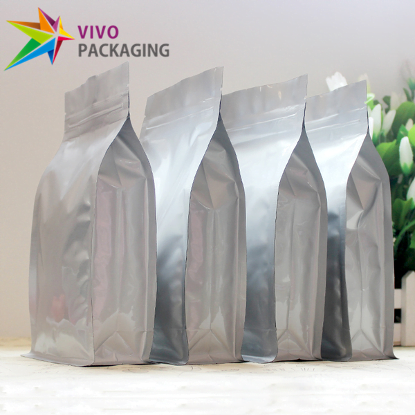 aluminium silver box bottom bags  06129