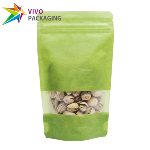 green rice paper stand up pouch  70891