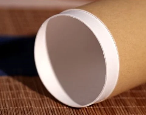kraft paper cylinder eco friendly packaging tubes paper tea canisters with white kraft inner  45326
