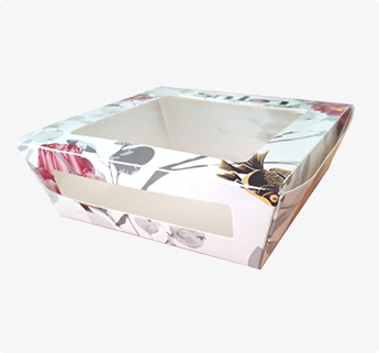 custom paper box with clear window, paper printed box