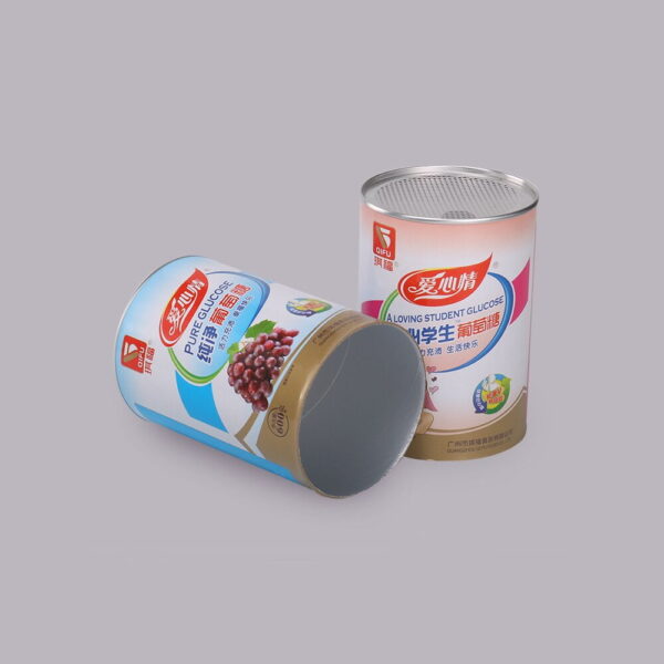 Paper Canister with Pull Tab Foil Lid. Paper tubes for powder.  44613.1619624044.1280.1280