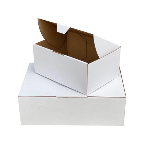 Die Cut Mailing Boxes in White, Various Sizes (100 pcs)