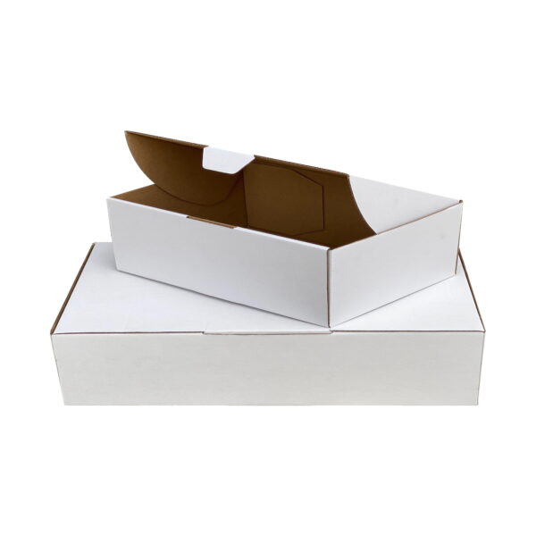 Die Cut Mailing Boxes in White, Various Sizes (100 pcs)