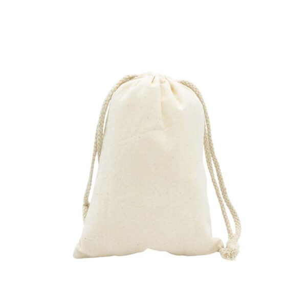 Calico Bags with Drawstrings, Natural Cotton, Various Sizes (100 pcs ...