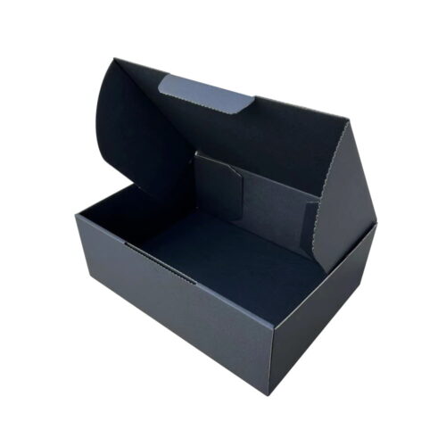 Die Cut Mailing Boxes in Black, Various Sizes (100 pcs)