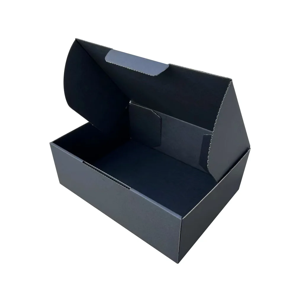 black kraft mailing boxes Die Cut Mailing Boxes in Black, Various Sizes (100 pcs)