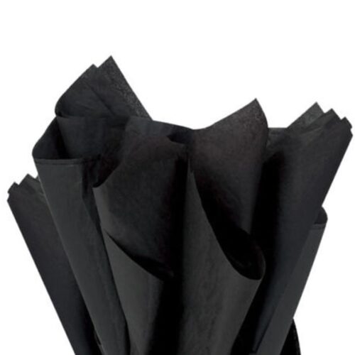 Black Tissue Paper Acid Free 500x750mm (1000 Sheets)