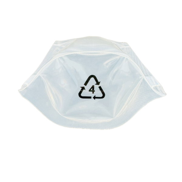 Single Material Recyclable Clear Stand Up Pouch with Zipper (100 pcs) – 150g (130×210+80mm)