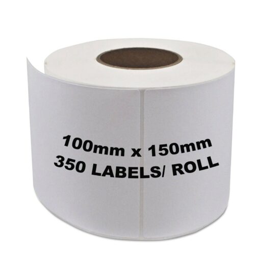 100x150mm Direct Thermal Address Shipping Label – 12 Rolls, 4200pcs Total