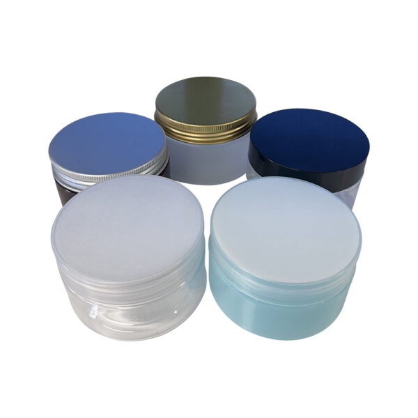 100g100ml PET Plastic Cosmetic Jar with Lid (100 units) (D71mm x H41mm) 1