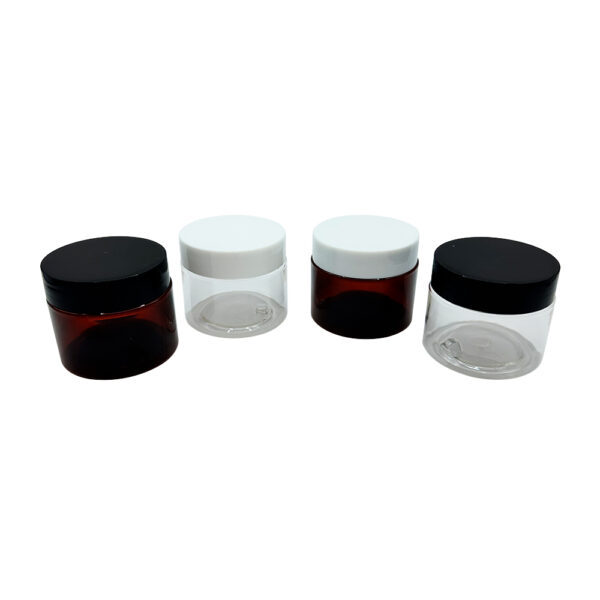 50g/50ml PET Plastic Cosmetic Jar with Lid (200 units) (D50mm x H44mm)