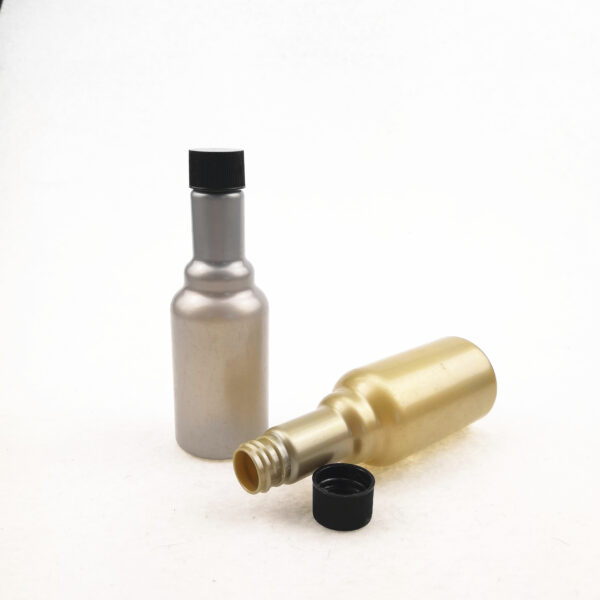 100ml Round PET Engine Enhancer Bottle – Long-Necked with Secure Black Screw Cap