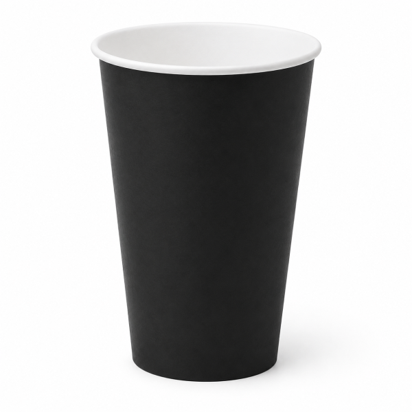 16oz Single Wall Black Coffee Cups (1000 units)