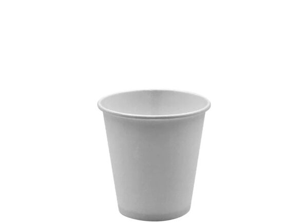 6oz Disposable White Single Wall Takeaway Coffee Cup (1000 units)