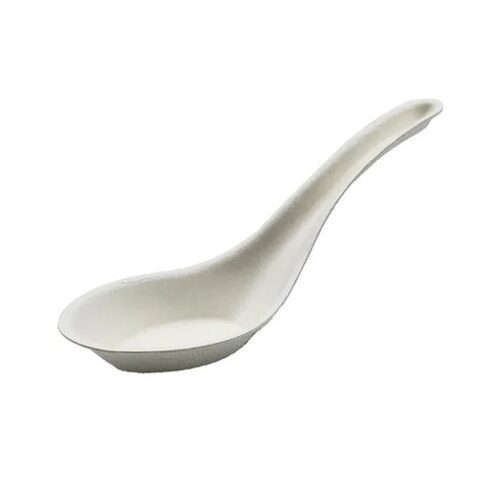Sugarcane Chinese Soup Spoon 140mm (1000 units) – Disposable & Takeaway