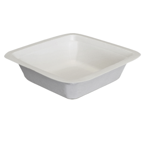 Sugarcane 5oz / 150ml Square Bowls – White (600 units) – Disposable & Takeaway