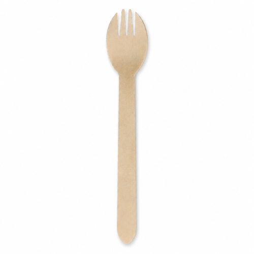 Wooden Spork 160mm (1000 units) – Disposable & Takeaway
