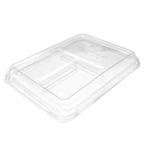 PET Lid for 3 Compartment Takeaway Trays (200 units)
