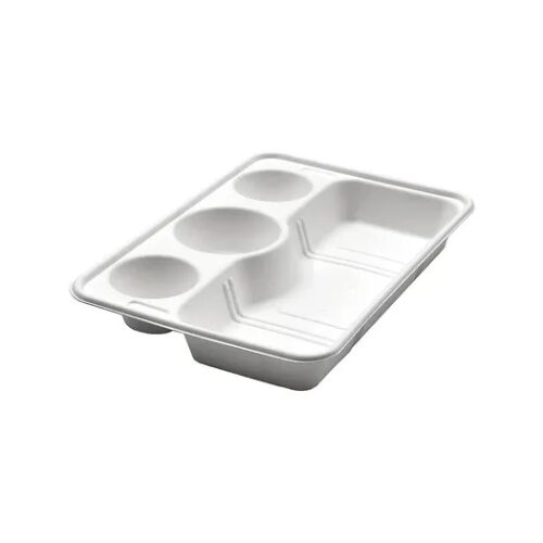 4 Compartment Takeaway Tray – White (200 units)
