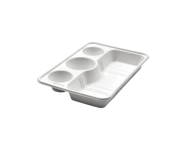 4 Compartment Takeaway Tray – White (200 units)