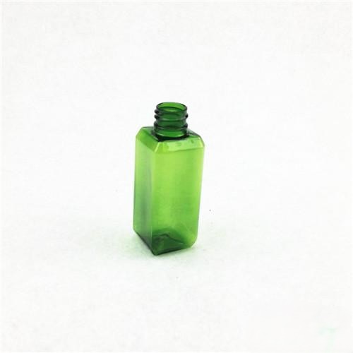 2oz/59ml Green PET Square Shampoo Bottle – Durable, High-Quality Cosmetic Bottle for Personal Care Products