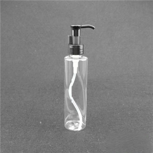 180ml Clear PET Cylinder Bottle – Durable Plastic Cosmetic Container Ideal for Shampoo, Lotion, or Skincare Products