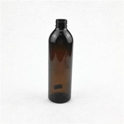 250ml Plastic Amber Round Bottle with Pump Shampoo bottle personal care bottle 02 250ml Amber PET Bottle with Pump – Refillable Bottle for Shampoo, Soap, or Lotion