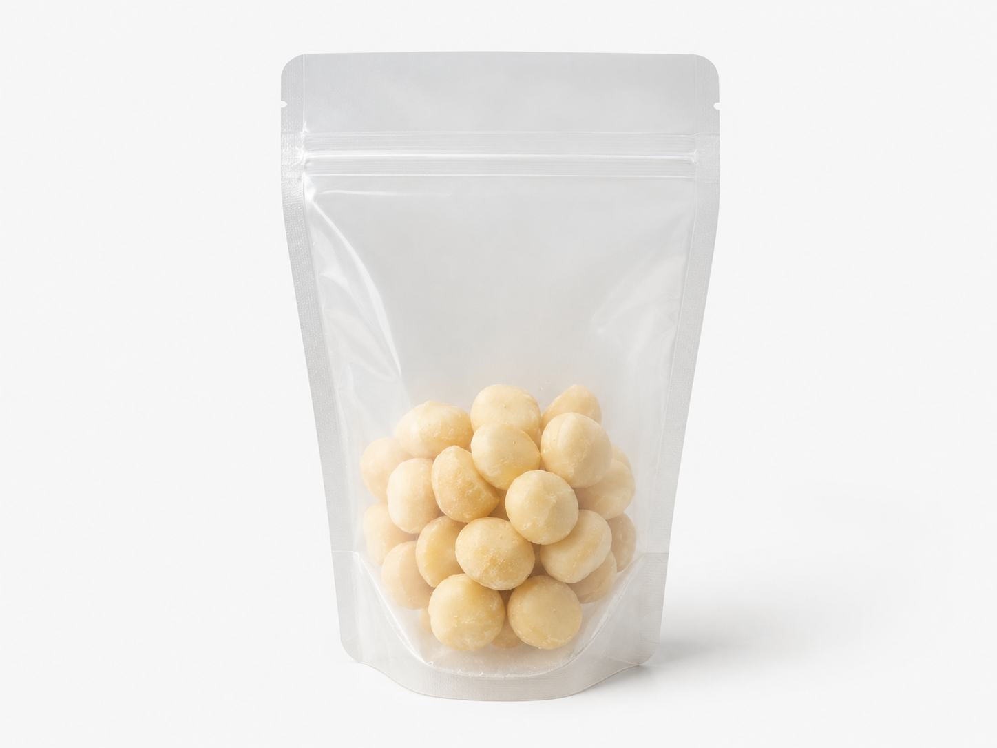 recyclable clear 03 Single Material Recyclable Clear Stand Up Pouch with Zipper (100 pcs) – 250g (160×230+90mm)