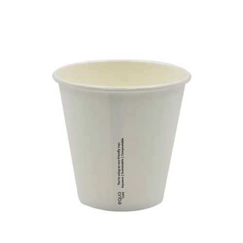 8oz Eco Friendly Aqueous White Single Wall Coffee Cup (1000 units)