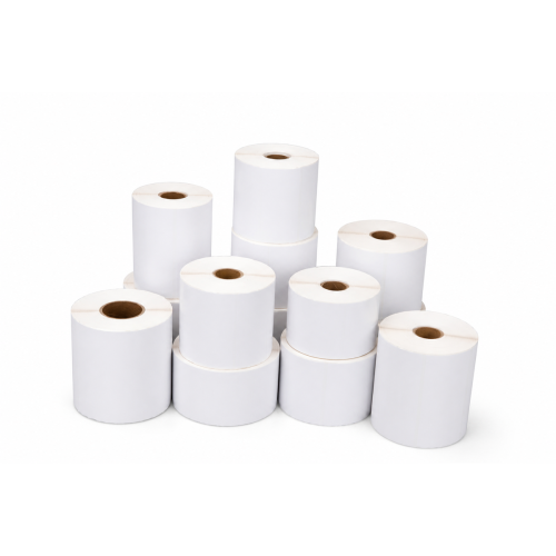 100mm x 150mm Top Coated Direct Thermal Paper, 25mm core, 500 labels per roll (perforation between labels) (4000 labels per carton)